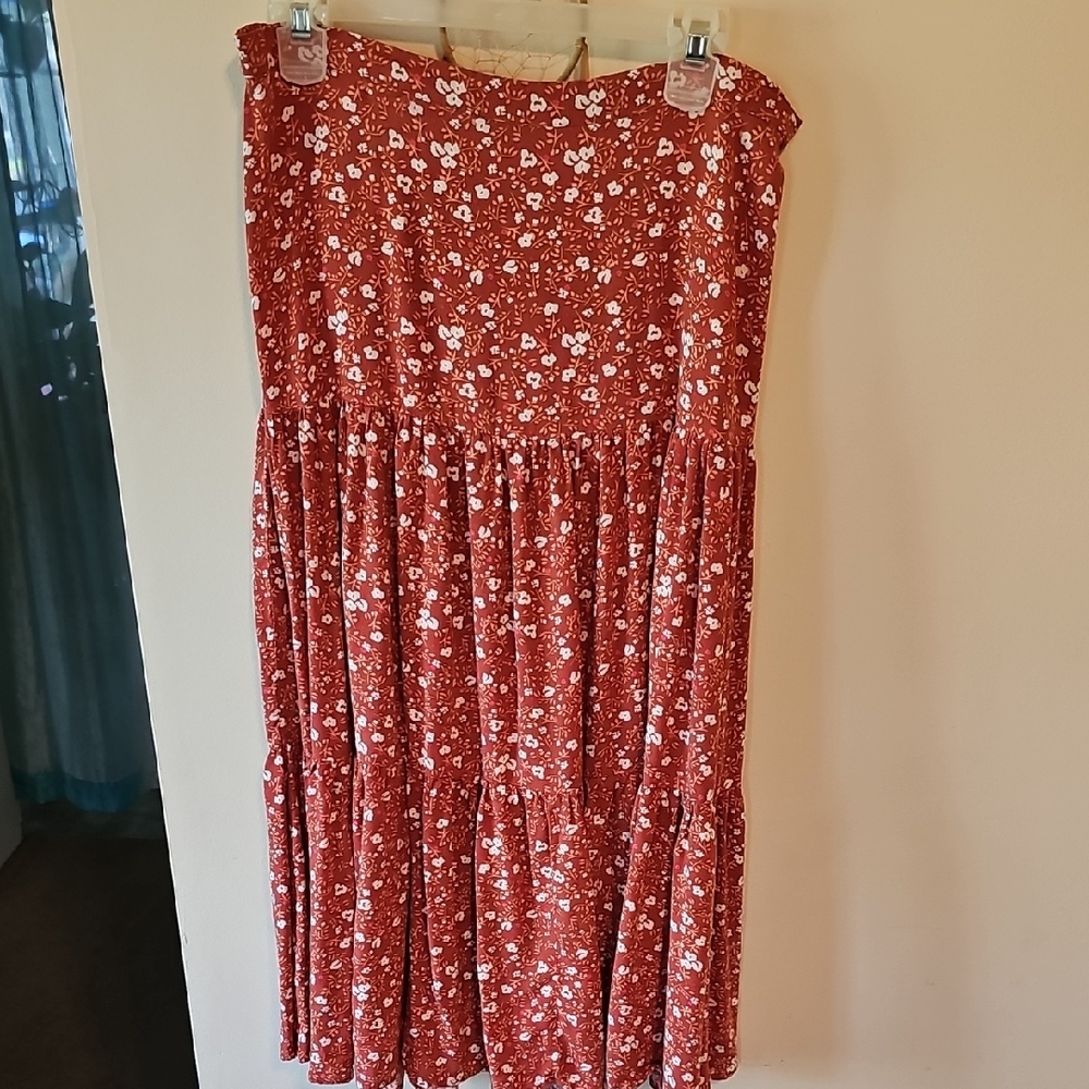 Floral Flowy Skirt